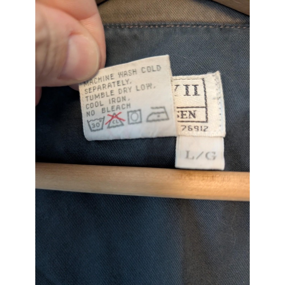 Vtg Harry Ii By Harry Rosen Brown Military Field Coat Jacket Large Chore Barn View 3